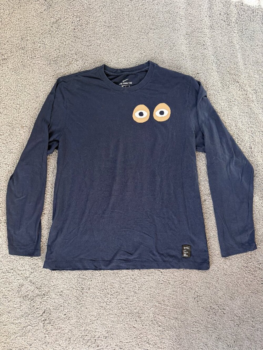 Nike x Cody Hudson Dri-FIT AIR Long Sleeve Shirt Obsidian Blue Men's Size XL